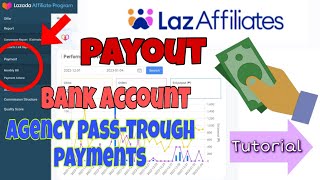 Lazada Affiliate Payment SettingLazada Payout 2023Paano Makasahod Step by Step Tutorial [upl. by Erdied]