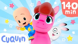 Play dough animals Learn the colours with Cuquins surprise eggs  Educational videos for kids [upl. by Staten134]