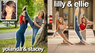 DANCE MOMS vs DAUGHTERS Funny Photo Challenge with Lilly amp Ellie  ft Abby Lee Miller [upl. by Louls695]