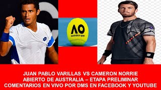 ABIERTO DE AUSTRALIA CAMERON NORRIE VS JUAN PABLO VARILLAS [upl. by Kciredor]