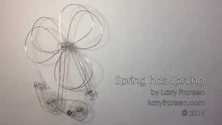 Spring has Sprung  Kinetic Sculpture by Larry Fransen  white background [upl. by Ardnat]