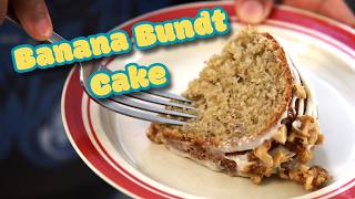 How to make a Delicious Vegan and Glutenfree Banana Bundt Cake [upl. by Uahc]