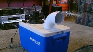 Homemade air conditioner DIY  Awesome Air Cooler  EASY Instructions  can be solar powered [upl. by Annia]