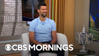 Novak Djokovic on winning US Open after one of the quothardestquot sets he’s ever played [upl. by Kresic]