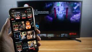 How to Cast Netflix from iPhone to SAMSUNG Smart TV [upl. by Rossuck]