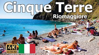 Cinque Terre Italy 🇮🇹 Walking Tour in 4K  Riomaggiore [upl. by Ebony]