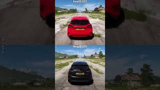 Forza Horizon 5  Ford Focus ST 2022 vs Ford Fiesta ST 2023 Aerodromo Drag Race Stock [upl. by Lehcar885]