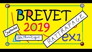 BREVET Maths rattrapage 2019 nombres premiers ex 2 septembre arithmétique [upl. by Helena]