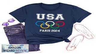 Olympics Shirt Team USA Olympics TShirt 2024 France Olympics Games Tee Review [upl. by Noletta]