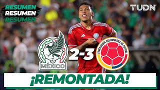 Resumen y goles  México 23 Colombia  Amistoso Internacional  TUDN [upl. by Jaban]