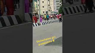 Giri Pradakshina 2024 at Simhachalam 🙏 simhachalam giripradakshina viral trendingshorts yt [upl. by Giverin27]