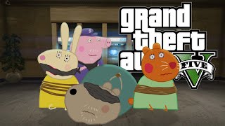 Peppa Pig in GTA V  The Bank Robbery Animation  Edit [upl. by Royall]