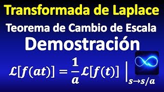 T de Laplace Teorema de cambio de escala DEMOSTRACIÓN [upl. by Rubel39]