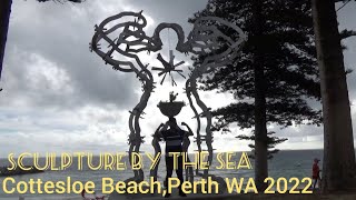 SCULPTURE BY THE SEA Cottesloe Beach Perth WA 2022 [upl. by Ellertal]