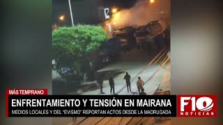 Nuevos enfrentamientos se registran en Mairana entre policía y bloqueadores [upl. by Agnella344]