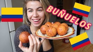 How To Make Colombian BUÑUELOS While Dancing to Maluma [upl. by Hagai]