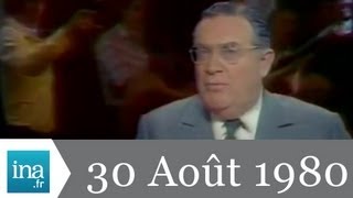 JT Antenne 2 20H  EMISSION DU 30 AOUT 1980  archive vidéo INA [upl. by Boulanger]