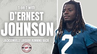 Jacksonville Jaguars Running Back DErnest Johnson 1on1  Training Camp 2024 Interview [upl. by Elad]