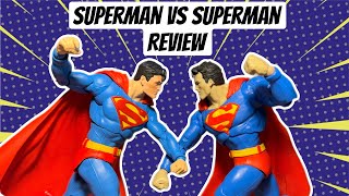 McFarlane Dc Multiverse Superman from Atomic Skull 2Pack VS McFarlane DC Multiverse Hush Superman [upl. by Barram]