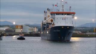 Cargo Vessel EEMSLIFT HENDRIKA in Port of Workington [upl. by Assiroc499]