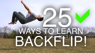 25 Ways to Learn How to Backflip [upl. by Darice]