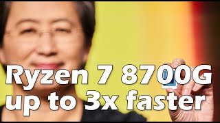 AMD Ryzen 7 8700G vs Ryzen 5700G iGPU is up to 3x faster [upl. by Giraud]