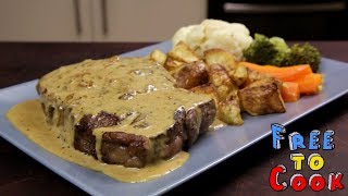 How to Cook Creamy Pepper Sauce for a Scotch Fillet Steak Sauce au Poivre [upl. by Brinna]