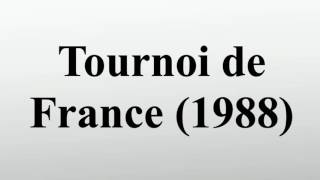 Tournoi de France 1988 [upl. by Eustashe]