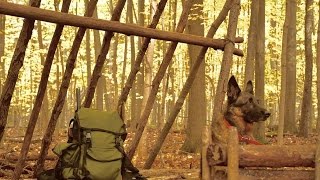 Bushcraft Basecamp  Building a Raised Bed Tying a Ridgepole Outdoor Cooking E1 [upl. by Roley69]