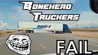 Swift Trucking Stuck in a Ditch  Bonehead Truckers of the Week [upl. by Ylil]