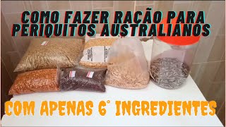 Como fazer ração para periquitos australianos [upl. by Sylvia]