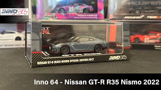 Inno 64  Nissan GTR R35 Nismo Special Edition 2022 Stealth Grey [upl. by Aikan]