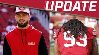 49ers Kyle Shanahan reveals status of IR Players set to return Ricky Pearsall amp Kalia Davis [upl. by Irem]