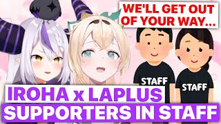 Iroha x Laplus Supporters In Staff Kazama Iroha  Hololive Eng Subs [upl. by Abehshtab]