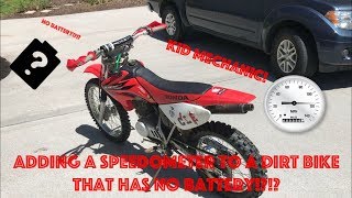 How to Install a Speedometer on a Dirt Bike That Dosent Have a Battery [upl. by Cuda165]