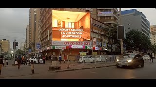 MORNING WALK IN NAIROBI CITY CBD UYOMA STREET TEMPLE ROAD LUTHULI AVENUE ARCHIVES FAST FOOD CARAVAN [upl. by Christabel]