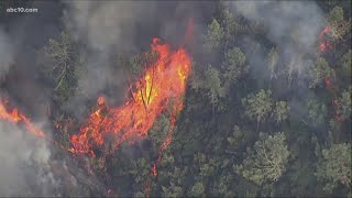 Dozens of fires burning in California  California wildfires [upl. by Mame]