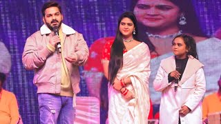 स्टेज पर पहली बार Pawan Singh के साथ Shilpi Raj ने चांदनी सिंह के साथ मचाया धमाल Stage Show 2024 [upl. by Milly]