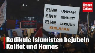 Von Essen bis Wien  Radikale Islamisten bejubeln Kalifat und Hamas  kronetv NEWS [upl. by Kauppi]