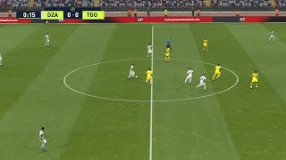 Algeria vs Togo  International Friendly Football Match  07 April 2022  Full Match  PES Gameplay [upl. by Crissy]