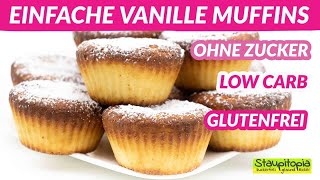 Vanille Muffins ohne Zucker  einfach saftig lecker [upl. by Noiraa955]