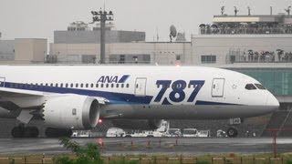 B787 富山空港出発初便 ANA Boeing 7878 Dreamliner JA812A TAKEOFF TOYAMA Airport 2013615 [upl. by Silda]