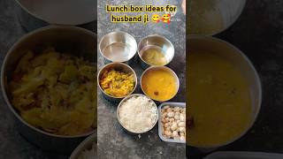 Lunch box ideas for husband officetiffinboxshortfeed officetiffinindianfood ruchikitchenandvlog [upl. by Tobin]