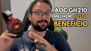 O MELHOR headset CUSTO beneficio  AOC GH210 [upl. by Llennoj]