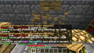 Minecraft Plugins Chest Shop AdminShop Unlimited Goods Tutorial [upl. by Stargell758]