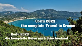 Corfu 2023 🇬🇷 complete Vacation  kompletter Korfu Urlaub von 2023  Greece  Reise  Greek [upl. by Adnirol]