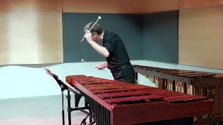 Etude and Fugue No 1 for Solo Marimba Opus 42 by Andrew Ardizzoia [upl. by Adnorehs486]