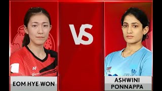 FULL Match  Kim Sa rang Eom Hye won vs Ashwini Ponnappa Mathias Christiansen [upl. by Atiuqrahs]