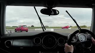 Mini Cooper S Blyton Park Inner Circuit Running out of road andor talent at the end of the session [upl. by Aylmer]