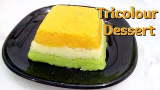 Tricolour sweet  Tri color recipe ideas  Republic Day Special Recipe  Tiranga  Tricolor recipe [upl. by Ricardama784]